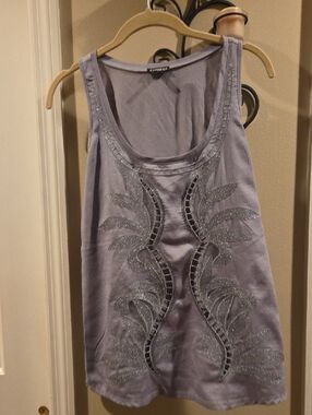 Express Gray Scoop Tank
